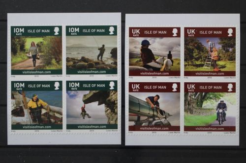 Isle of Man, MiNr. 1583-1590 skl., 2 Viererblöcke, postfrisch
