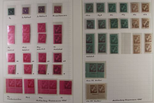 Sowjetische Zone 1945-1949 Spezialitäten-Sammlung