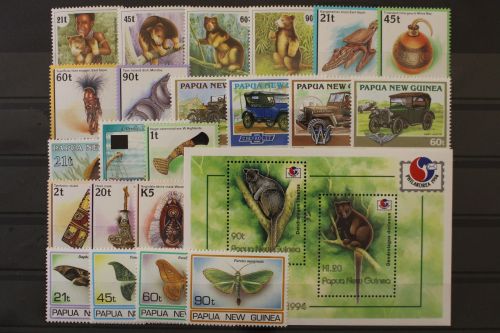 Papua Neuguinea, MiNr. 698-732, ohne 714 u. 724, Jahrgang 1994, postfrisch