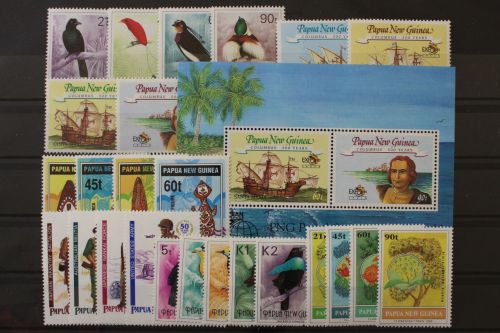 Papua Neuguinea, MiNr. 647-671 I, Jahrgang 1992, postfrisch