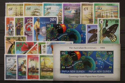 Papua Neuguinea, MiNr. 561-583, Jahrgang 1988, postfrisch