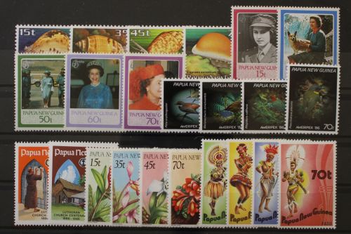 Papua Neuguinea, MiNr. 516-538, Jahrgang 1986, postfrisch