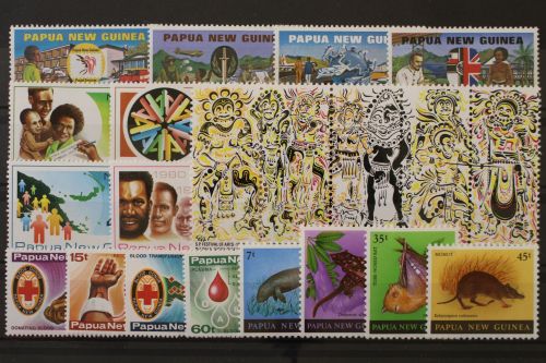 Papua Neuguinea, MiNr. 381-401, Jahrgang 1980, postfrisch