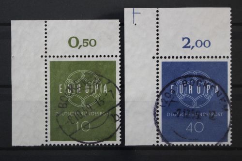 Deutschland (BRD), MiNr. 320-321 Ecke links oben, gestempelt