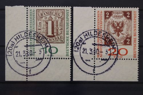 Deutschland (BRD), MiNr. 310-311 b Ecke links unten, gestempelt