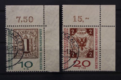 Deutschland (BRD), MiNr. 310-311 a Ecke rechts oben, gestempelt
