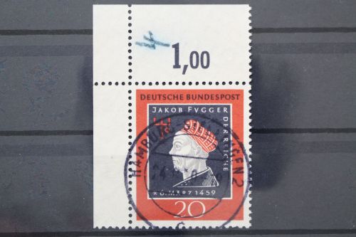 Deutschland (BRD), MiNr. 307 Ecke links oben, gestempelt