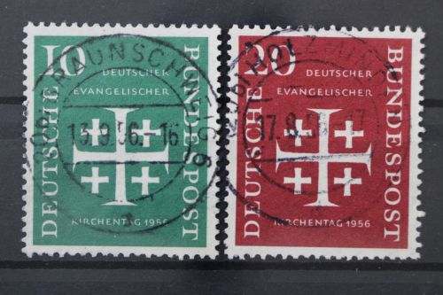 Deutschland (BRD), MiNr. 235-236 zentrisch gestempelt