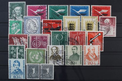 Deutschland (BRD), MiNr. 204-226 Jahrgang 1955, gestempelt