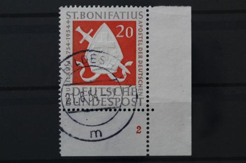 Deutschland (BRD), MiNr. 199 Ecke rechts unten, FN 2, gestempelt