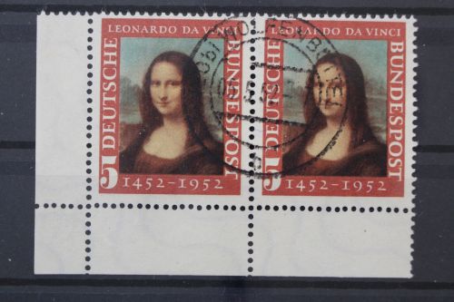 Deutschland (BRD), MiNr. 148 I WP, Ecke links unten, gestempelt