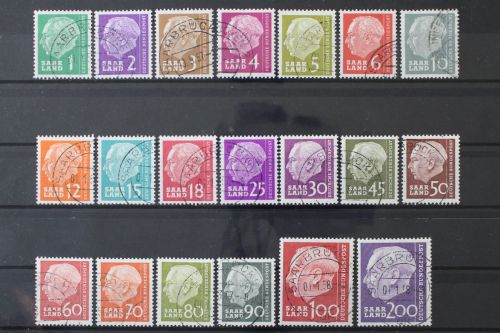 Saarland, MiNr. 380-399, gestempelt, BPP Signatur