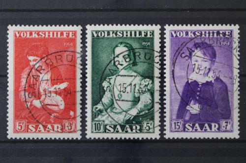 Saarland, MiNr. 354-356, gestempelt