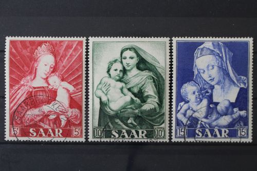 Saarland, MiNr. 351-353, gestempelt