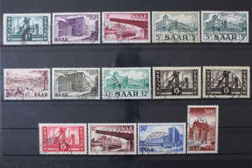 Saarland, MiNr. 319-337, gestempelt