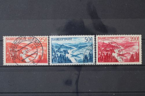 Saarland, MiNr. 252-254, gestempelt