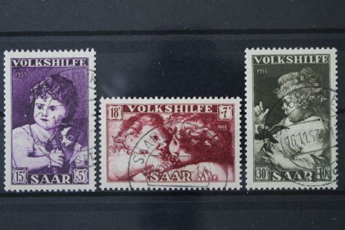Saarland, MiNr. 344-346, gestempelt, BPP Signatur