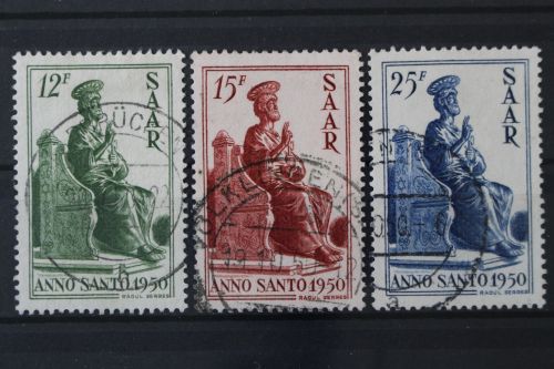 Saarland, MiNr. 293-295, gestempelt, BPP Signatur