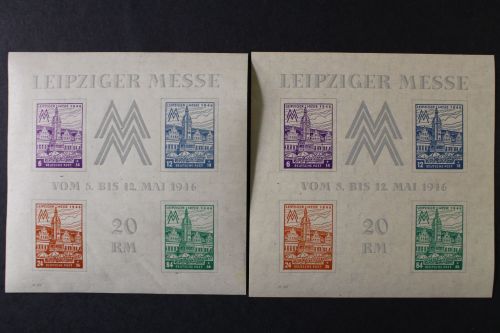 Sowj. Zone, MiNr. Block 5 X + Y, postfrisch