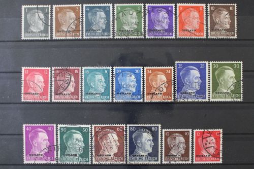 Ostland, MiNr. 1-20, gestempelt