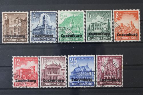 Luxemburg, MiNr. 33-41, gestempelt