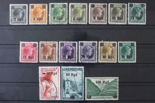Luxemburg, MiNr. 17-32, gestempelt