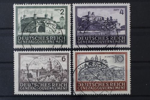 Generalgouvernement, MiNr. 113-116, gestempelt