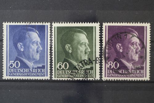 Generalgouvernement, MiNr. 110-112, gestempelt