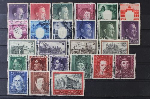 Generalgouvernement, MiNr. 101-125 Jahrgang 1943-1944, gestempelt