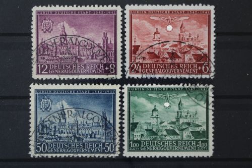Generalgouvernement, MiNr. 92-95, gestempelt