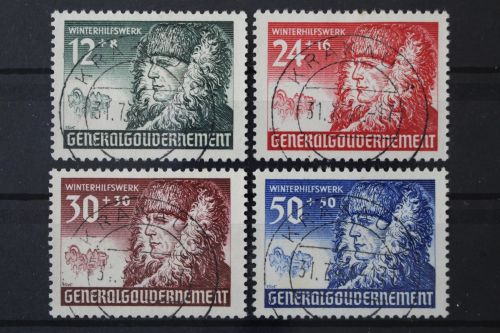 Generalgouvernement, MiNr. 59-62, gestempelt