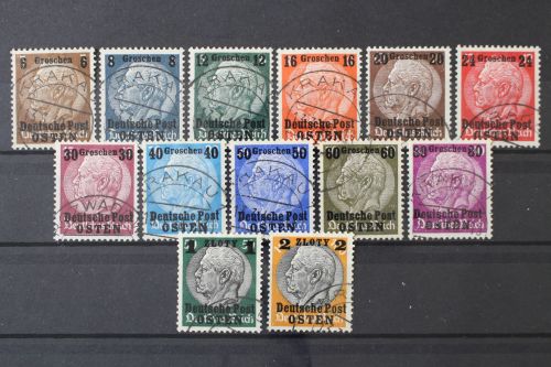 Generalgouvernement, MiNr. 1-13, gestempelt