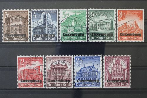 Luxemburg, MiNr. 33-41, gestempelt