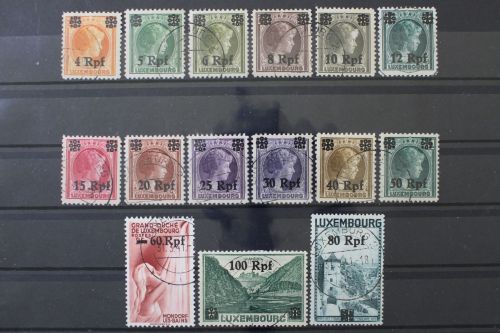 Luxemburg, MiNr. 17-32, gestempelt