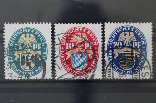 Deutsches Reich, MiNr. 375-377, gestempelt