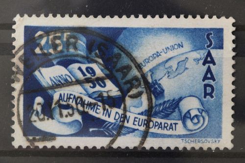 Saarland, MiNr. 297, gestempelt