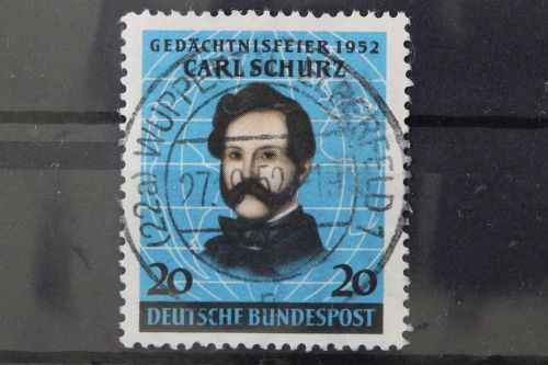 Deutschland (BRD), MiNr. 155 zentrisch Wuppertal, gestempelt