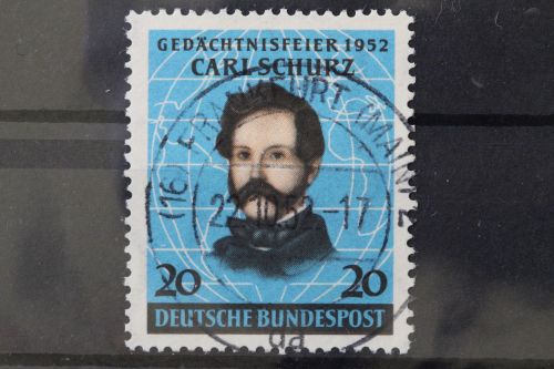 Deutschland (BRD), MiNr. 155 zentrisch Frankfurt, gestempelt