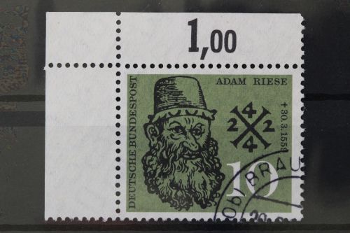 Deutschland (BRD), MiNr. 308 Ecke links oben, gestempelt