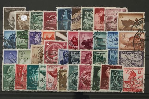 Deutsches Reich, MiNr. 864-906, Jahrgang 1944, gestempelt