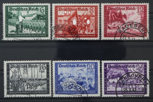 Deutsches Reich, MiNr. 773-778, gestempelt