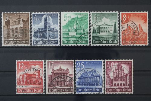 Deutsches Reich, MiNr. 751-759, gestempelt