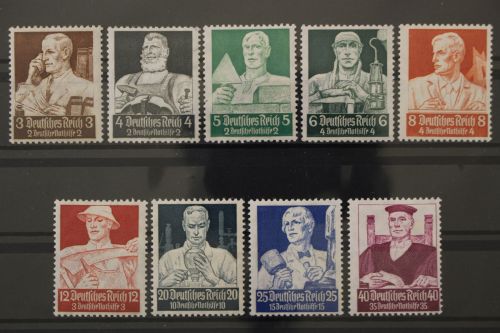 Deutsches Reich, MiNr. 556-564, Falz