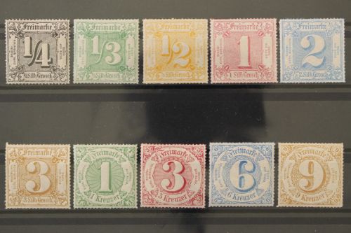 Thurn & Taxis, MiNr. 45-54, postfrisch