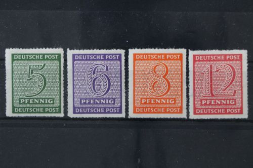 Sowj. Zone, MiNr. 116-119 D X, postfrisch, BPP Signatur