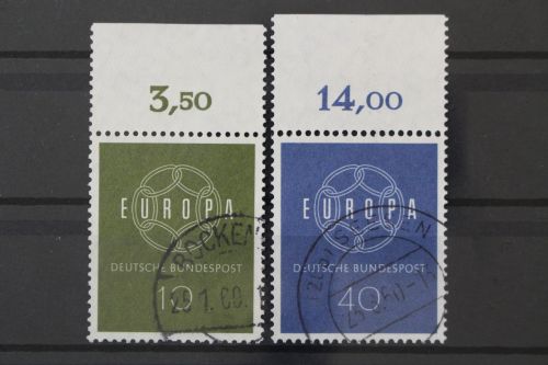 Deutschland (BRD), MiNr. 320-321 Oberrand, gestempelt