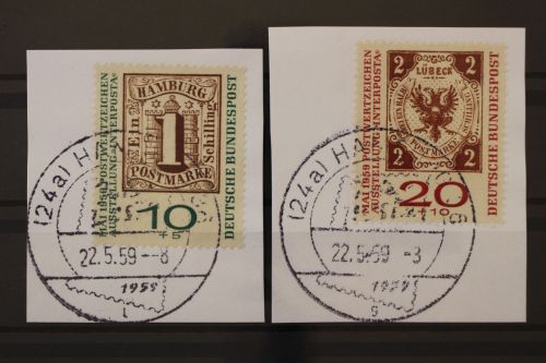 Deutschland (BRD), MiNr. 310-311 a, Briefstücke