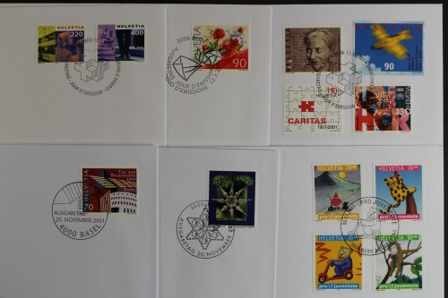 Schweiz, Partie aus 2001, FDC
