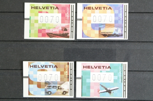 Schweiz Automatenmarken, MiNr. 11-14, postfrisch