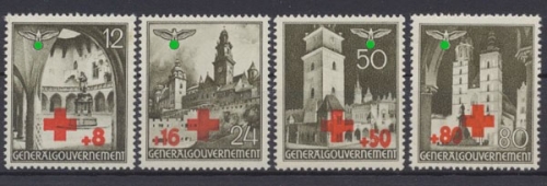 Generalgouvernement, MiNr. 52-55, postfrisch